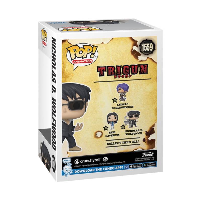 Trigun - Nicholas Wolfwood with Punisher Pop! Vinyl Figure