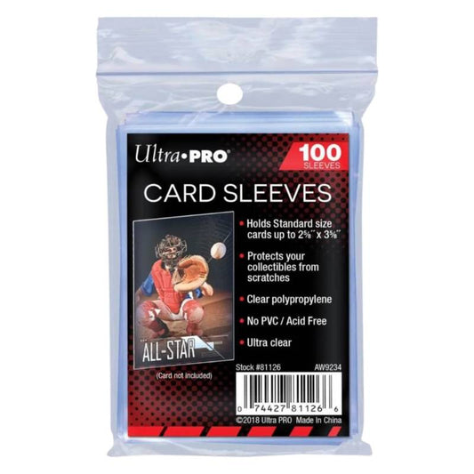 Ultra Pro - Soft Card Sleeve 2-1/2" X 3-1/2" (100)