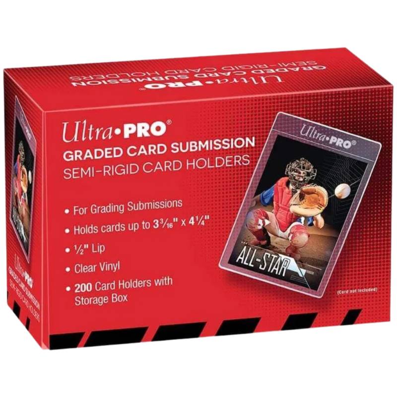 Ultra Pro Card Sleeve - Semi Ridgid 1/2" Lip Tall Sleeves (200)