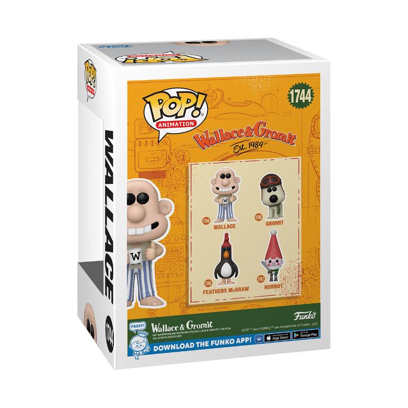 (PRE-ORDER) Wallace & Gromit (2024 Movie) -  Wallace in Pajamas Pop! Vinyl Figure